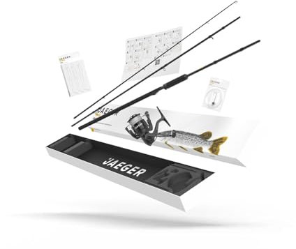 JAEGER Pike GO KIT 2 – Hecht Angelset mit Rute, Rolle, Ködern & Schnur – Ready-to-Go Komplettset für Anfänger & Profis