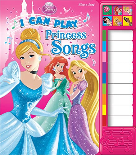 Disney Princess - I Can Play Princess Songs Board Book with Built-In Keyboard Piano - PI Kids (Disney Princess: Play-a-Song)