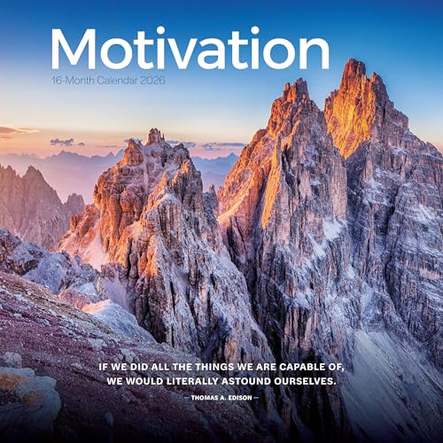 Motivation Square Wall Calendar 2026