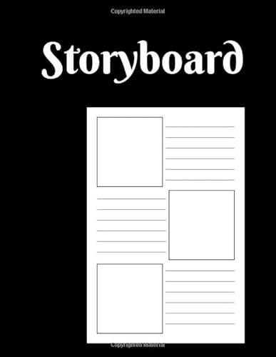 storyboard: notebook, sketchbook 8.5x11 with pages for storytelling