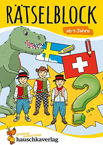 Rätselblock ab 4 Jahre - Band 2: Bunter Rätselspaß für den Kindergarten - Labyrinth, Fehlersuche, knobeln und logisches Denken fördern (Rätselbücher, Band 643)
