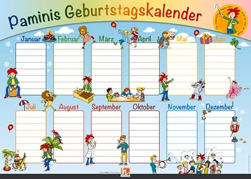 Poster Grundschule: Paminis Geburtstagskalender (Instrumenten-Poster: Instrumentenkunde im Großformat)