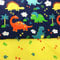 Fuya, Stoff mit Dinosauriern, Blättern, Baumwolle, DIY-Projekte, Patchwork, Quilten, Nähen, Baby- und Kinderkleidung, Bettwäsche, Kleidung, 160 cm x 100 cm, 2 Stück