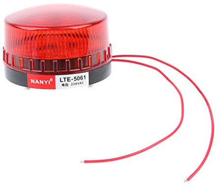 Emergenza Led Lampeggiante Strobe Signal Warning Light Lamp Beacon 220v Bestiame - Rosso