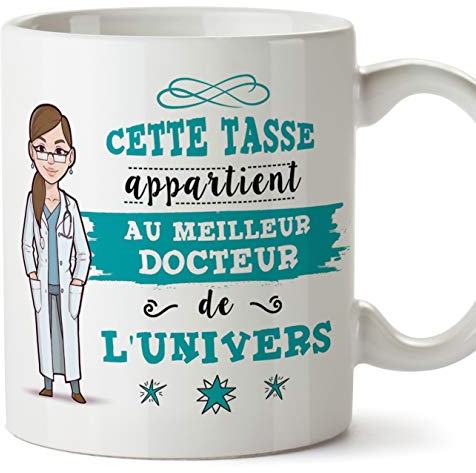 Mugffins Docteur. Tasses Originales de café et Petit-déjeuner à Donner Travailleurs Professionnels - Cette Tasse Appartient au Docteur de l'univers