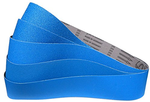 Klingspor CS 411 X Schleifband | 100 x 1220 mm | 5-teiliges Premium-Set | Je ein Band der Körnungen P36, P40, P60, P80 und P120