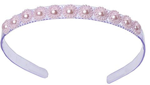 JUSTFOX - Designer Perlen Blüten Haarreif Haarschmuck Boho Haarreif Flieder