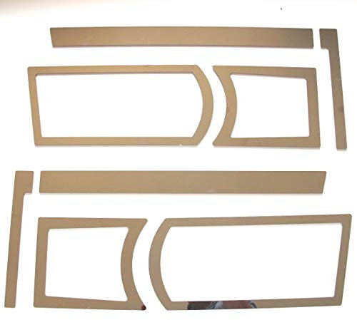 TRUCKDANET Zubehör Edelstahl LKW SCANIA Scheinwerfer Rahmen