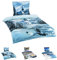Niceprice Winter Flausch Fleece Microfaser Bettwäsche, Winterlandschaft Motive, 4tlg. Kirche 135x200