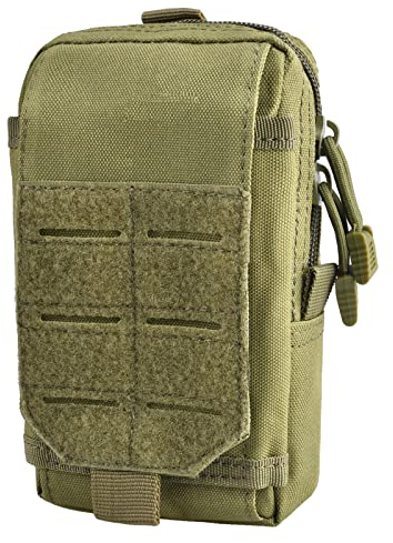 TRIWONDER Molle Klein Tasche, Handytasche Taktische Tasche Gürtel Multifunktional EDC Pouch (Grün)