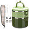 SANQIAHOME 2 Capas Fiambrera apilable,de 18/8 acero inoxidable, Caja de comedor sellada de varias capas,Verde
