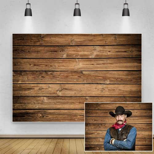 Renaiss 3x2.5m Rustikale Holz Hintergrund Braun Holzbrett Wand Boden Fotografie Hintergründe für Braut Baby Shower Birthday Party Decor Banner Kinder Portrait Fotostudio Requisiten