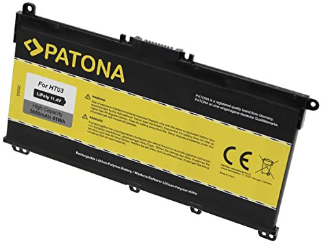 PATONA Kompatibel/Ersatz Akku für HP HT03 Pavilion 14/15 / 17 HSTNN-IB8O 3600mAh 11,4 V HT03XL 240 245 250 255 passend Ersatzakku