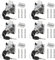 SENENQU 6 Sets 22mm Zinc Alloy Cam Locks, Cylinder Security Cupboard Cabinet Locks with Keys Screws, Keyed Alike Drawer Mailbox Post Locker Cam Lock for Household Office