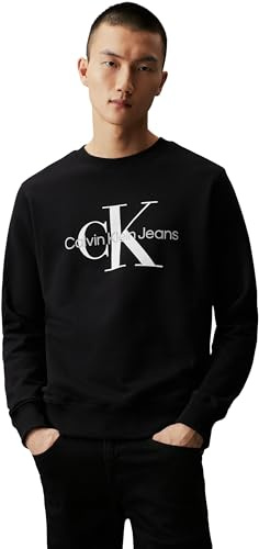 Calvin Klein Uomo Felpa Core Monologo Senza Cappuccio