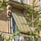 INTRECCI Tenda da Esterno per Balcone con Anelli in Tessuto, Tenda da Sole Tessuto Resistente per Balcone con Anelli Lavabile a Caduta Tende a Righe Africa (150x300 cm, Giallo)