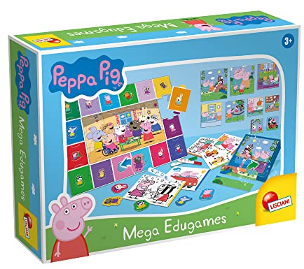 Lisciani – PEPPA PIG – Lerntisch für Babys ab 2 Jahren – Große Spielesammlung für die Kleinsten – Fördert Koordination und motorische Fähigkeiten – Mehrfarbig