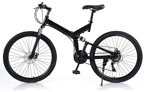 SHZICMY Mountainbike Erwachsene 26 Zoll 21-Gang Camping Schwarz Lastgewicht 150kg Jugendfahrrad Scheibenbremse fahrräder
