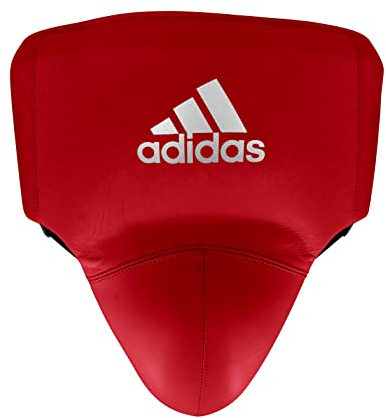 adidas Adistar Pro Men's Groin Guard - Boxing Groin Protector (RED/White, L)