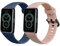 kwmobile Pulsera compatible con Huawei Band 6 correa - 2x Correas de silicona flexible - Tamaño ajustable