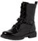 Jana Damen Stiefeletten zum Schnüren aus Kunstleder mit Schnalle Weite H Mehrweite, Schwarz (Black Patent), 39 EU