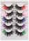 Falsche Wimpern Bunte Fluffy Wispy Natürliches Volumen Farbige Faux Nerz Wimpern 20MM Valentines Festival Stile Dramatische 3D Effekt Farbe gefälschte Wimpern für Neujahr Cosplay Party Bühn