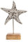 Logbuch-Verlag Seestern Stern Maritime Deko aus Metall Silber 18 cm Badezimmer Spa Wellness Dekoration mediterran