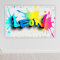 timalo® Robustes Gamerposter mit Namen personalisiert | Coole Gaming Wanddeko mit Gamer Bild für die Wand | Deko Poster XXL Wandbild | Graffiti Street Wall Regenbogenfarben | Motiv 48