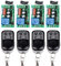 Telecomando radiocomandato, 10 A, uscita relè, 220 V, 4 canali, ricevitore con 4 telecomandi, modulo on/off