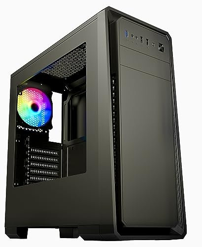 OCHW Dark Soul RGB Ultra Fast Gaming PC Desktop Computer AMD Ryzen 5 4600G 4.2Ghz 12 Threads ATI Radeon HD Graphics USB 3.0 1000GB SSD 32GB DDR4 Wifi Windows 11 Pro