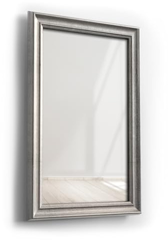 Picati Wandspiegel | Barocko | Aluminium Vintage | 40x60 / 60x40 zzgl. 5 cm Rahmen|Wandspiegel | in 11 Größen