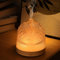 Lecdura Glass Essential Oil Diffuser, 200ml Ultrasonic Aroma Diffusers with Glass Reservoir Dome Lock Color Auto-Off Timer 7 Color Light for Gift Home Office BedroomQ