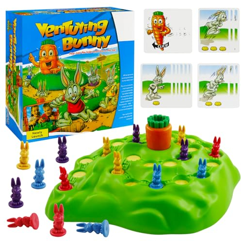 Meanju Kinderspiele ab 4 Jahre,Kartenspiel für 2 bis 4 Spieler,Gesellschaftsspiel für Kinder und Erwachsene,Lustig und Aufregend Wettlaufspiel der Familienedition