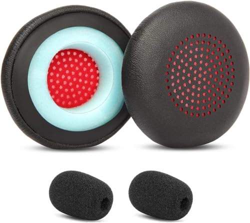 Voyager 4310 UC Ersatz-Ohrpolster Ohrpolster kompatibel mit Poly Voyager 4310 UC/4320 UC/Voyager Focus UC/Voyager Focus 2 UC USB-A Headset-Polsterung
