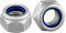 Sicherungsmutter DIN 985 / ISO 10511, Standard, niedrige Form, Edelstahl A2 / V2A, Stoppmutter, selbstsichernde Mutter (M4, 100 Stück)