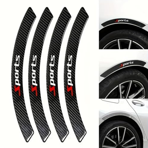 SXLGDW 4PCS Auto-Rad-Augenbrauen-Deko-Aufkleber,kompatibel mit Morris Garage MG3 5 6 7 ZS GS HS,Dekostreifen