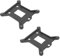 LT Easiyl 2 soportes de placa trasera para disipador de calor de CPU compatible con LGA 1150 1155 placa base ventilador CPU placa de montaje de repuesto para computadora