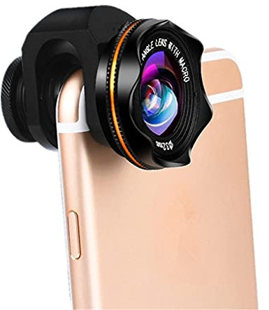 Kit di obiettivi universali 3 in 1 per fotocamera del telefono, obiettivo fisheye a 210 gradi, grandangolo 0,6x, lenti macro 15x, per la maggior parte degli smartphone