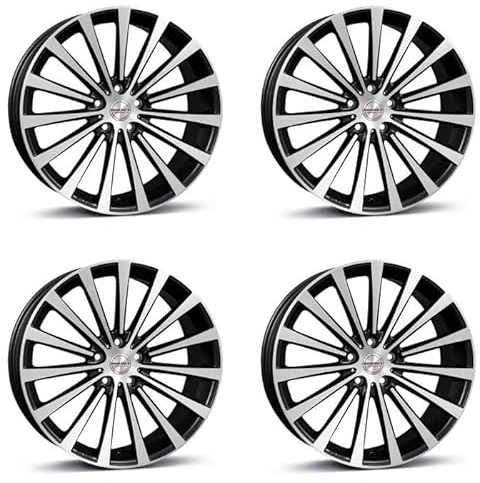 4x Borbet Felgen BLX 8.5x19 ET30 5x120 black polished matt kompatibel mit Opel Insignia
