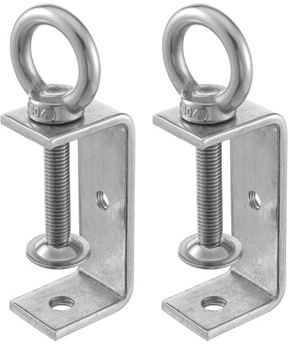 C Klemme Edelstahl 2 x 75mm C Zwingen Schraubklemme Einstellbar Kieferöffnungen Trägerklemme Fixierzange Tischklemme Trägerklammer Befestigungs Klemme für Holzarbeiten Schweißen Tischlerei