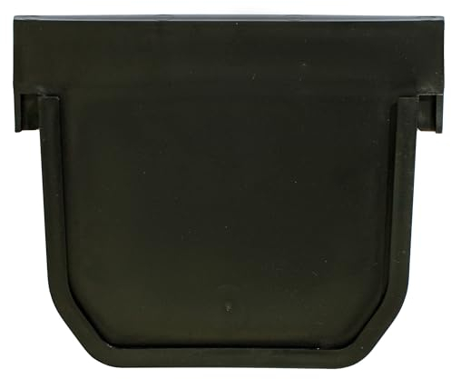 ScarMaxx - Grondaia di drenaggio terminale Set da 2 Pezzi – in plastica – 2 x Parete Frontale per grondaia di drenaggio con Un'Altezza di 115 mm