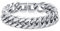 XUANPAI Armband Herren Silber Panzerkette Männer- 15mm Herren Armband Edelstahl Armkette Armbänder Cuban Gliederarmband Geschenke für Papa Sohn Bruder Ehemann Weihnachtstag Geburtstagsgeschenk