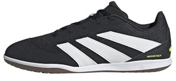 adidas Unisex Predator Club Indoor Sala Football Boots, core Black/FTWR White/Lucid Lemon, 42 EU