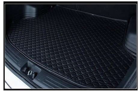 Nonuiny Estera Maletero Coche Revestimiento Carga Trasero Bandeja Almohadilla Equipaje Alfombra Interior para F&ORD para Focus 2006 2007 2008 2009 2010 2011 Alfombrilla Maletero(All Black,Hatchback)