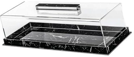 Supporto rettangolare per torte con coperchio trasparente vassoio per torte con coperchio trasparente per varie occasioni