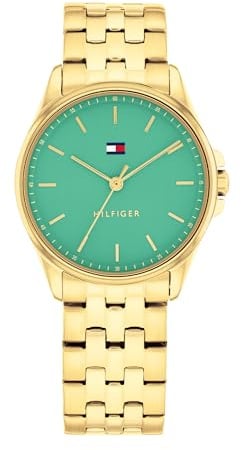 Tommy Hilfiger Three Hand Quartz Movement Watch for Women with Gold Colored Stainless Steel Bracelet - 1782774