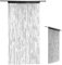 CGTQROVR Bead Curtains for Doorways Door Fly Screen Curtain Outside Multi-function Room Dividers Doorways Panel Bedroom Living Closet Drapes, Black