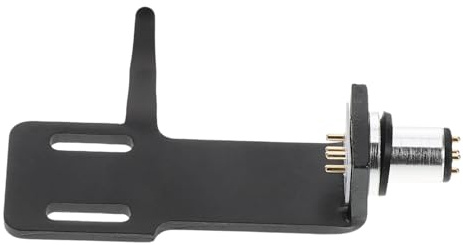 Kisangel Plattenspieler Tonabnehmerhalter aus Aluminiumlegierung Schwarzer Headshell mit Zuverlässiger Unterstützung und Außergewöhnlicher Klangklarheit für Präzises Aufzeichnen