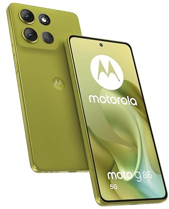 Motorola moto g86 8/256GB, Fotocamera 50MP + sensore antisfarfallio, Display 6.67 pOLED 120Hz, batteria 5200mAh, MediaTek Dimensity 7300, Android 15, Golden Cypress, g56, PANTONE Golden Cypress