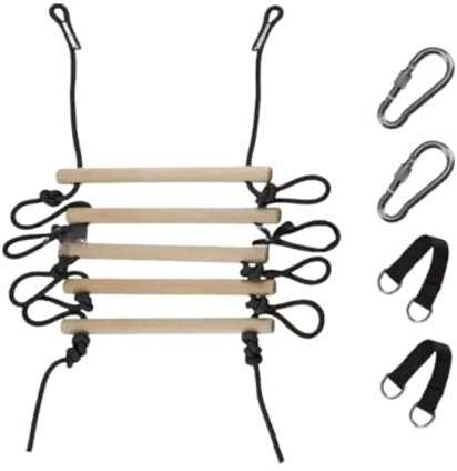 Milageto Scala di Corda per Bambini, 5 Sezioni, per Parco Giochi al Coperto